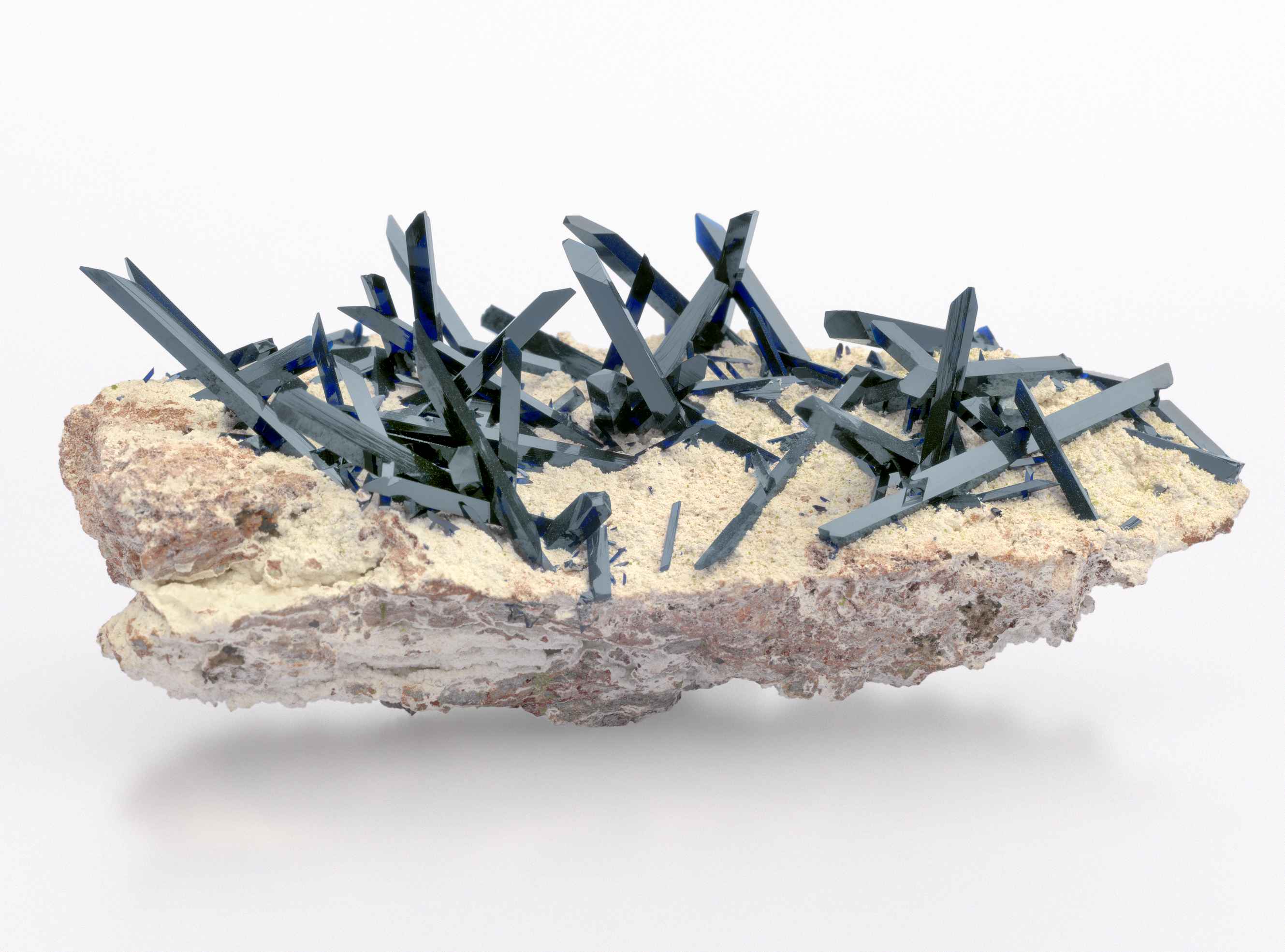 Das Mineral Azurit, gefunden in Namibia